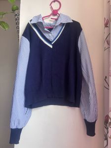 Stylish Layered Look Sweater