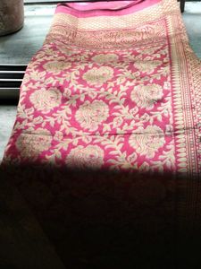 Elegant Teal and Maroon printed Saree.