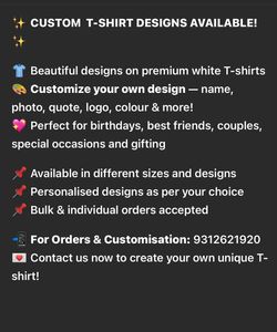 customized T-shirt