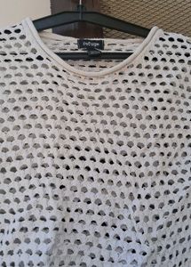 White Crochet Crop Top