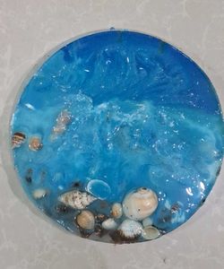 Ocean Resin Art Wall Decor