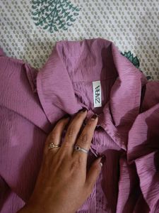 Zara Mauve Top