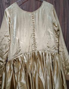 Elegant Golden Ethnic Gown