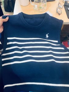 Striped Knit Vest