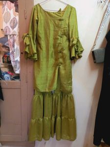 shining Georgette garara and designer kurti