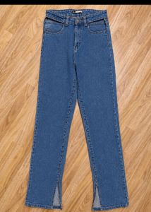 Blue Cut-Out Jeans
