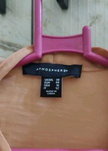 Atmosphere Ruffle Nude peach shirt