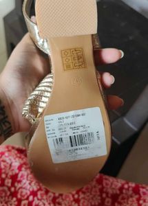 Metallic Gold Chunky Heels