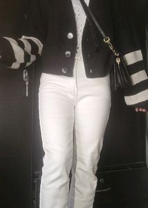 White Strechable Warmer Pant