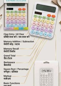 Cute Pastel Electronic Calculator