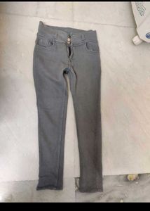 Grey High Waisted Jeans