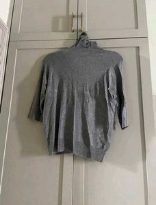 Zara Gray Turtleneck Sweater