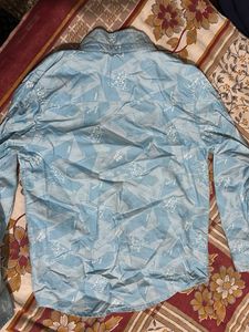 Blue Ice Boarding Print Shirt