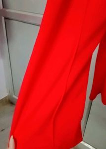 Chic Red Sleeveless Jumpsuit