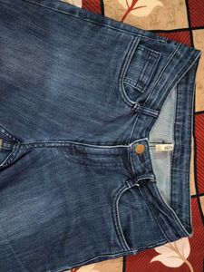 Classic Blue Straight-Fit Denim Jeans