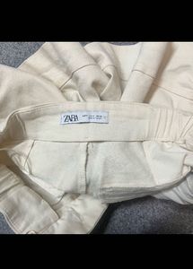 Cream Button-Up High-Waisted Shorts