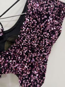 Sparkly Pink Sequin Blouse