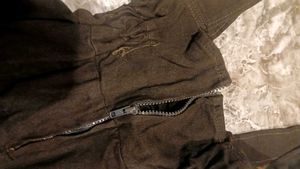 Dark Wash Denim Jumpsuit with Zipper