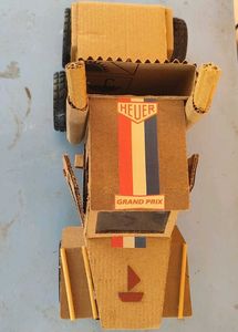 Handmade Cardboard Truck Toy