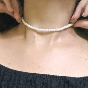 Pearl Tie Up Choker