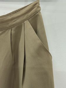 High-Waisted Pleated Tailored Trousers