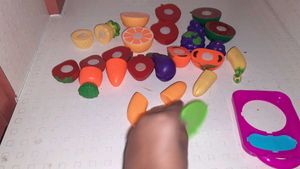 Pack Of 12 Toys Fruit And Vegetables 1 Half Grapes
