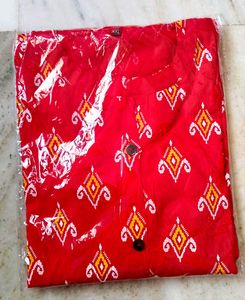 ♥️Pure Red Printed Kurti