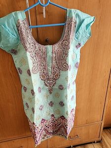 Beautiful Stitched Salwar Suit Sky Blue