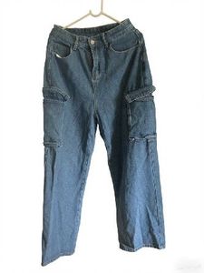Blue Denim Cargo Jeans