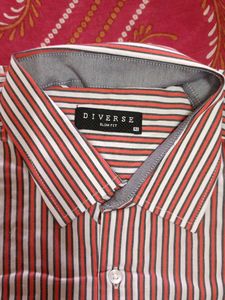 Diverse Slim Fit Striped Shirt