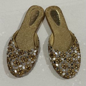 Embellished Flat Sandals