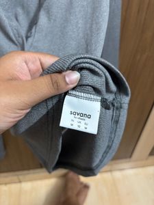 Gray Long Sleeve Henley Top