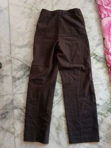 Classic Brown Wide-Leg Trousers