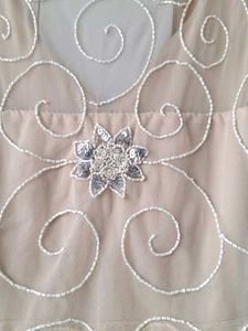 Designer party Beaded Tulle Gown