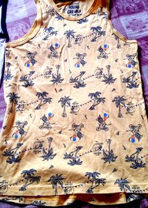 Jockey Yellow Print Tank Top