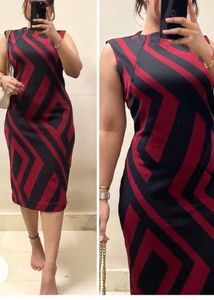 Bold Geometric Print Dress