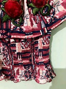 Floral Off shoulder Top