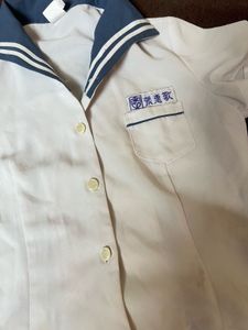 Cute White Sailor Collar Top