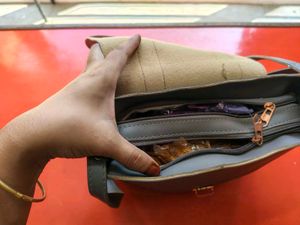 Stylish Grey Crossbody Bag