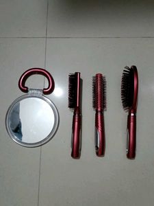 Hair Brush &amp; Mirror Set