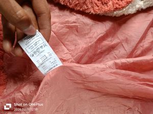Pink &amp; White fox fur coat branded and OG