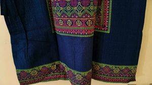 Max fashion Elegant Embroidered Navy Blue Kurta