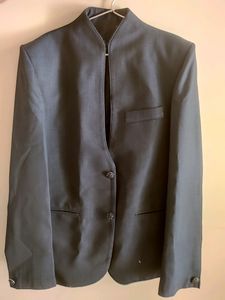 Combo Men Blue Coat Blazer Waistcoat