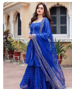 Stunning Blue Ethnic Kurta Set