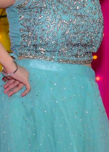 Vibrant indo western lehnga