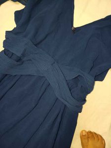 Elegant Navy Blue Gown