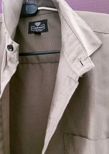 Classic Khaki Button-Up Shirt