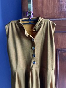 Mustard Yellow Midi Dress