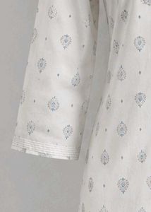 White Printed Kurta