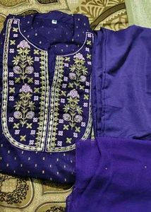 Elegant Purple Kurta Set with Dupatta